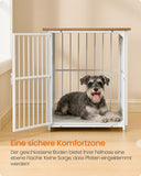 NEU Hundekäfig Möbel Indoor bis 20 kg weiß-braun