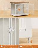 NEU Hundekäfig Möbel Indoor bis 20 kg weiß-braun