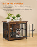 NEU Hundekäfig Möbel Indoor 20 kg 2 Türen braun