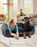 NEU Hundebett 110x75cm abnehmbar waschbar grau