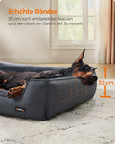NEU Hundebett 110x75cm abnehmbar waschbar grau