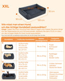 NEU Hundebett 110x75cm abnehmbar waschbar grau