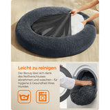 NEU Flauschiges Hundebett Ø 120 cm dunkelgrau