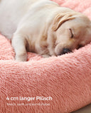 NEU Hundebett flauschig 120 cm d waschbar rosa