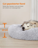 NEU Hundebett in der Mitte waschbar ombré grau