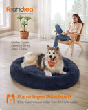 NEU Hundebett flauschig waschbar dunkelgrau