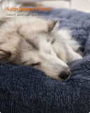 NEU Hundebett flauschig waschbar dunkelgrau