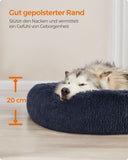 NEU Hundebett flauschig waschbar dunkelgrau