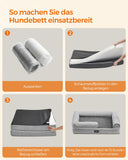 NEU Hundebett  91 x 71 x 25 cm hellgrau