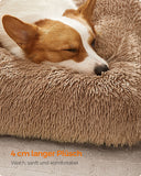 NEU Hundebett mit weicher Polsterung 110 x 73 cm hellgrau