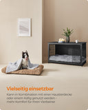 NEU Hundebett mit weicher Polsterung 110 x 73 cm hellgrau