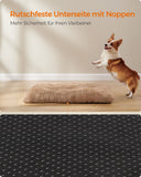 NEU Hundebett mit weicher Polsterung 110 x 73 cm hellgrau