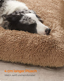 NEU Hundebett mit weicher Polsterung 122 x 74 cm hellgrau