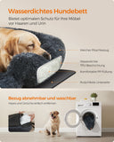 NEU Hundebett Plüsch XL 110 cm ombré-grau