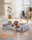 NEU Hundekissen XXL abnehmbar und waschbar ombré-grau