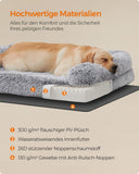 NEU Hundekissen XXL abnehmbar und waschbar ombré-grau