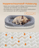 NEU Hundebett orthopädisch 76 x 51 x 18 cm hellgrau