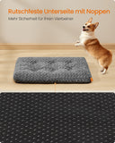 NEU Hundebett 95 x 60 cm Polsterung schiefergrau