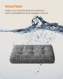 NEU Hundebett 95 x 60 cm Polsterung schiefergrau