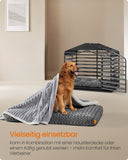 NEU Hundebett XXL 122 x 74 cm mit Polsterung schiefergrau