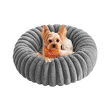 NEU Hundebett 50 cm rund waschbar taubengrau