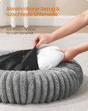 NEU Hundebett 50 cm rund waschbar taubengrau
