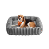 NEU Hundekörbchen orthopädisch 91 x 68 x 18 cm taubengrau