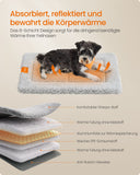 NEU Hundedecke M 75 x 50 cm maschinenwaschbar hellgrau
