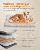 NEU Hundedecke 105 x 70 cm maschinenwaschbar hellgrau