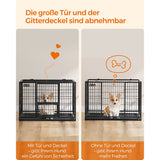 NEU Hundekäfig hochbelastbar und transportabel schwarz
