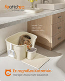 NEU Katzenklo mit Seitenwänden sandbeige