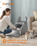 NEU Katzenklo Edelstahl Schaufel grau