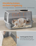 NEU Katzenklo Edelstahl Schaufel grau