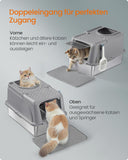 NEU Katzenklo Edelstahl Schaufel grau