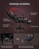 Neu Gaming-Stuhl ergonomisch Schwarz-Rot