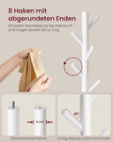 NEU Garderobenständer Baumform 8 Haken natur