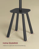 NEU Garderobenständer mit 8 Haken und Ablagefläche 170,5 cm hoch tintenschwarz