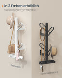 NEU 2er-Set Wandgarderobe 13 x 19 x 41 cm tintenschwarz