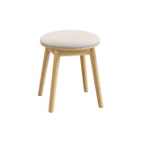 NEU Schminkhocker mit Massivholzbeine eichenbeige