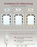 NEU Schminktisch mit LED-Beleuchtung weiß