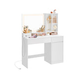 NEU Schminktisch mit LED-Beleuchtung 110 cm breit wolkenweiß