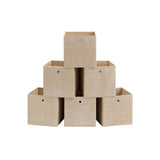 NEU 6er-Set Aufbewahrungsbox sandbeige schwarz