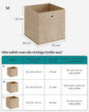 NEU 6er-Set Aufbewahrungsbox sandbeige schwarz