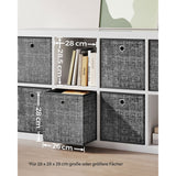 NEU 6er Set Aufbewahrungsbox 26cm schwarz