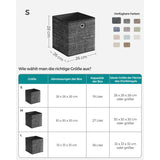 NEU 6er Set Aufbewahrungsbox 26cm schwarz