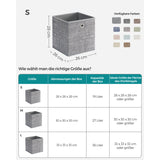 Neu 6er-Set Aufbewahrungsbox Grau meliert
