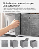 Neu 6er-Set Aufbewahrungsbox Grau meliert