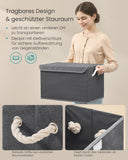 NEU 3er Set Aufbewahrungsbox mit Deckel schiefergrau