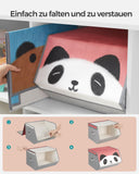 NEU 3er-Set Aufbewahrungsboxen Panda- Bär- Schwein- Motive grau