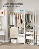 NEU Kleiderständer mit 2 Schubladen naturbeige